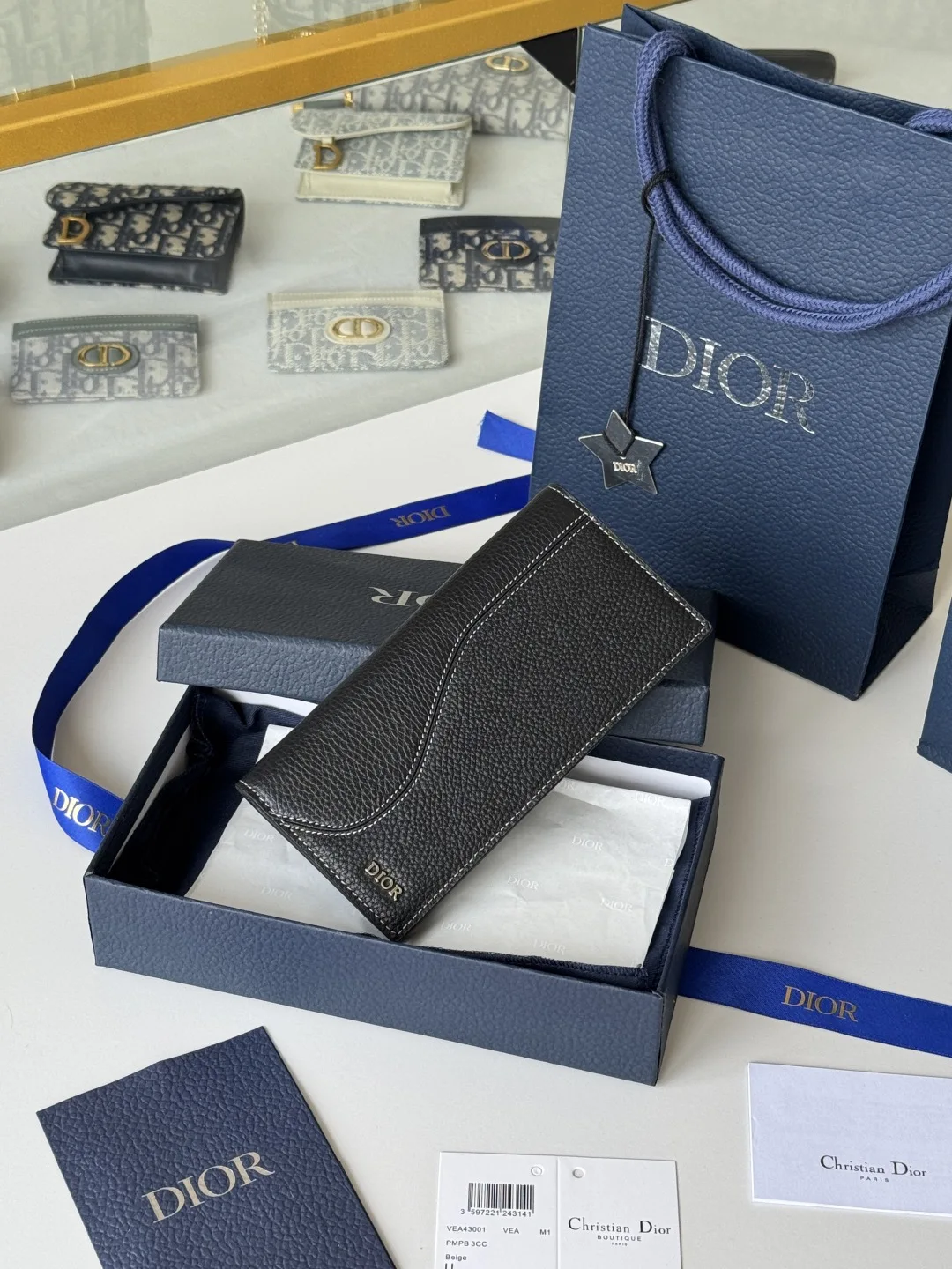 Dior 2ADBC330YKS_H27E Saddle Vertical Long Wallet