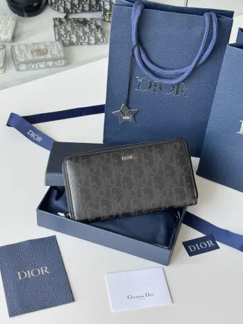 2ESBC252YSE-315 Long Zipper Wallet Replica Dior wallets