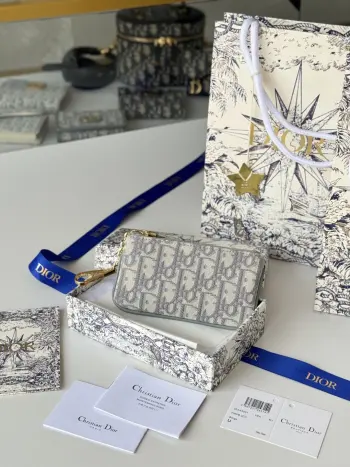 S2177UWHC_M30G 2024 Spring Summer Coin Purse Key Case Replica Dior wallets