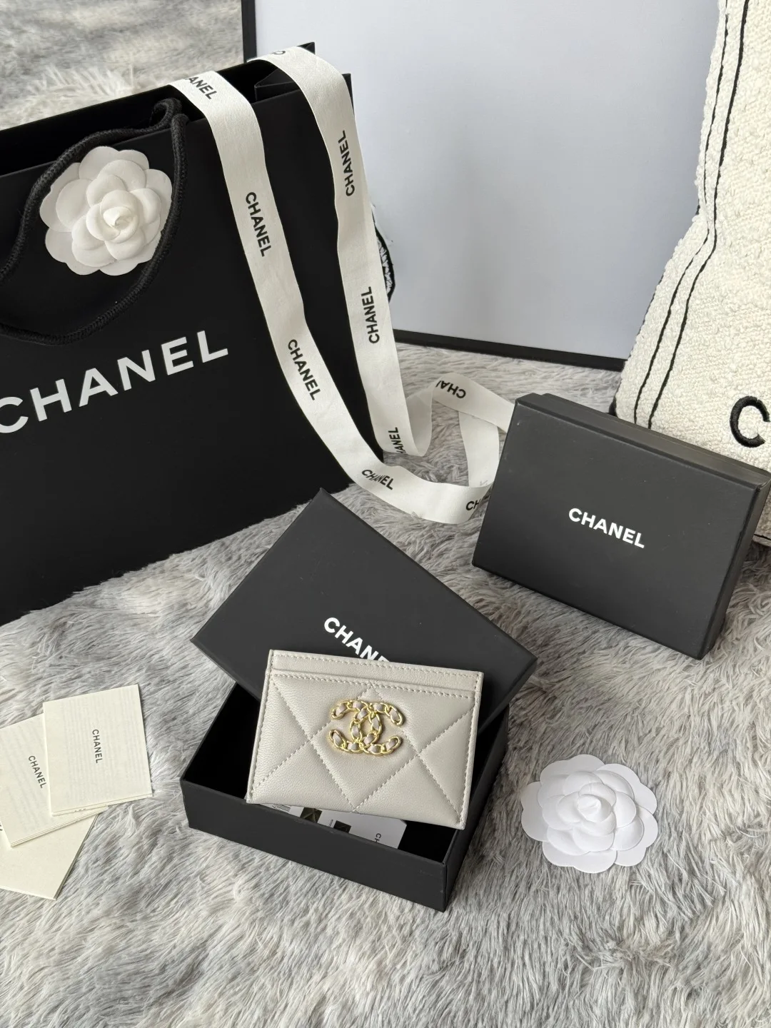 Chanel AP1167 Embroidered Argyle Cardholder