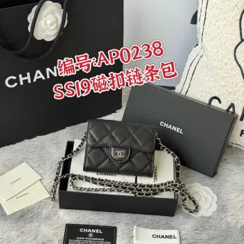 0238 SS19 Magnetic Snap Chain Bag Small Chanel Chain Bag Replica Chanel wallets