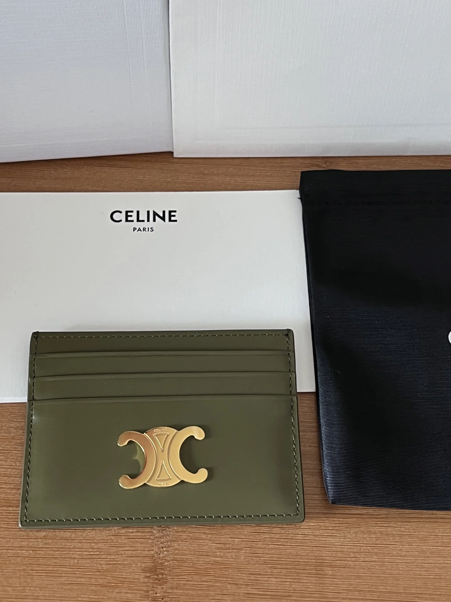 Celine 833 TRIOMPHE calfskin card holder