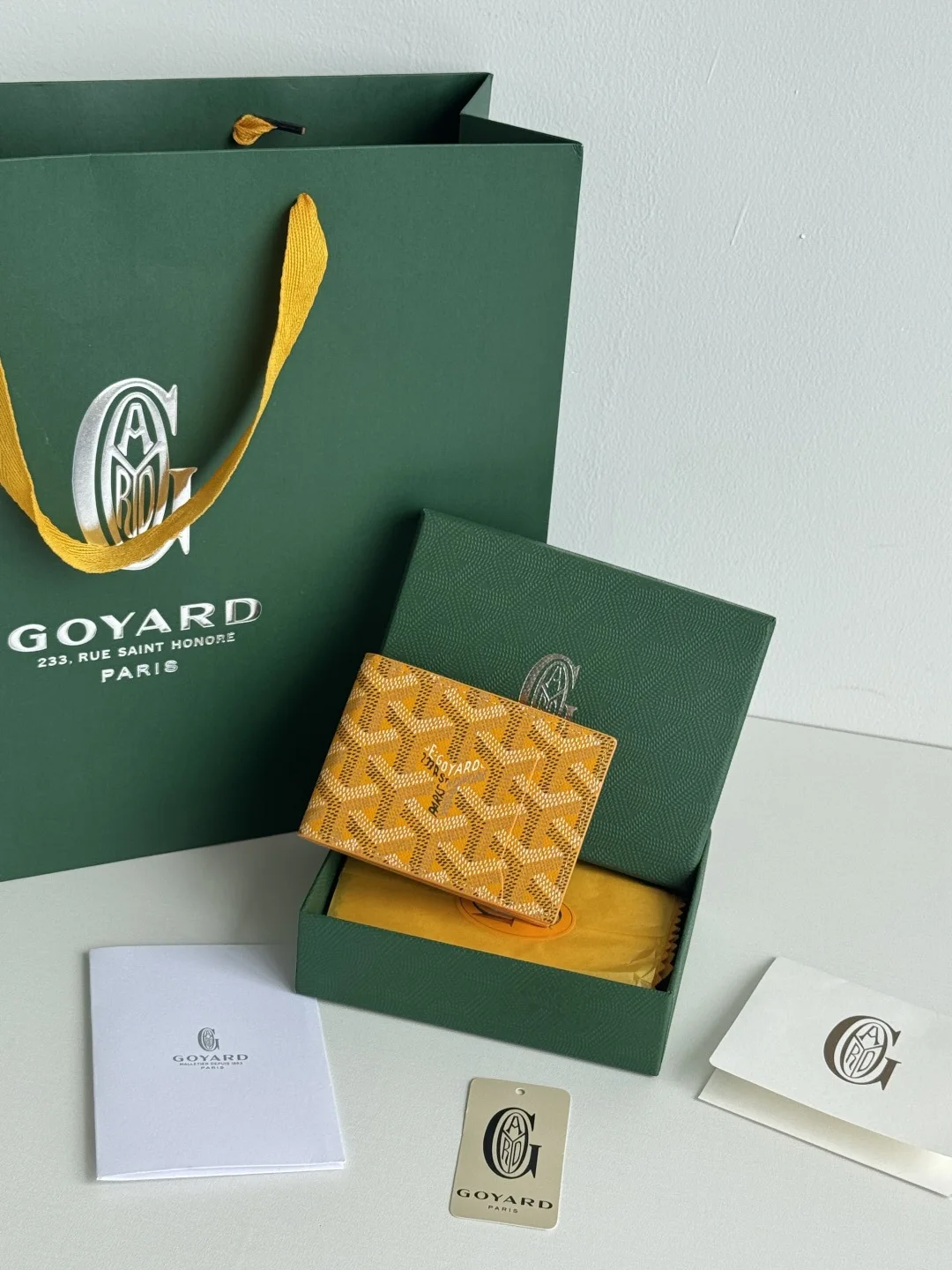 Goyard 3311 Insert Victoire Check Card Holder Card Case