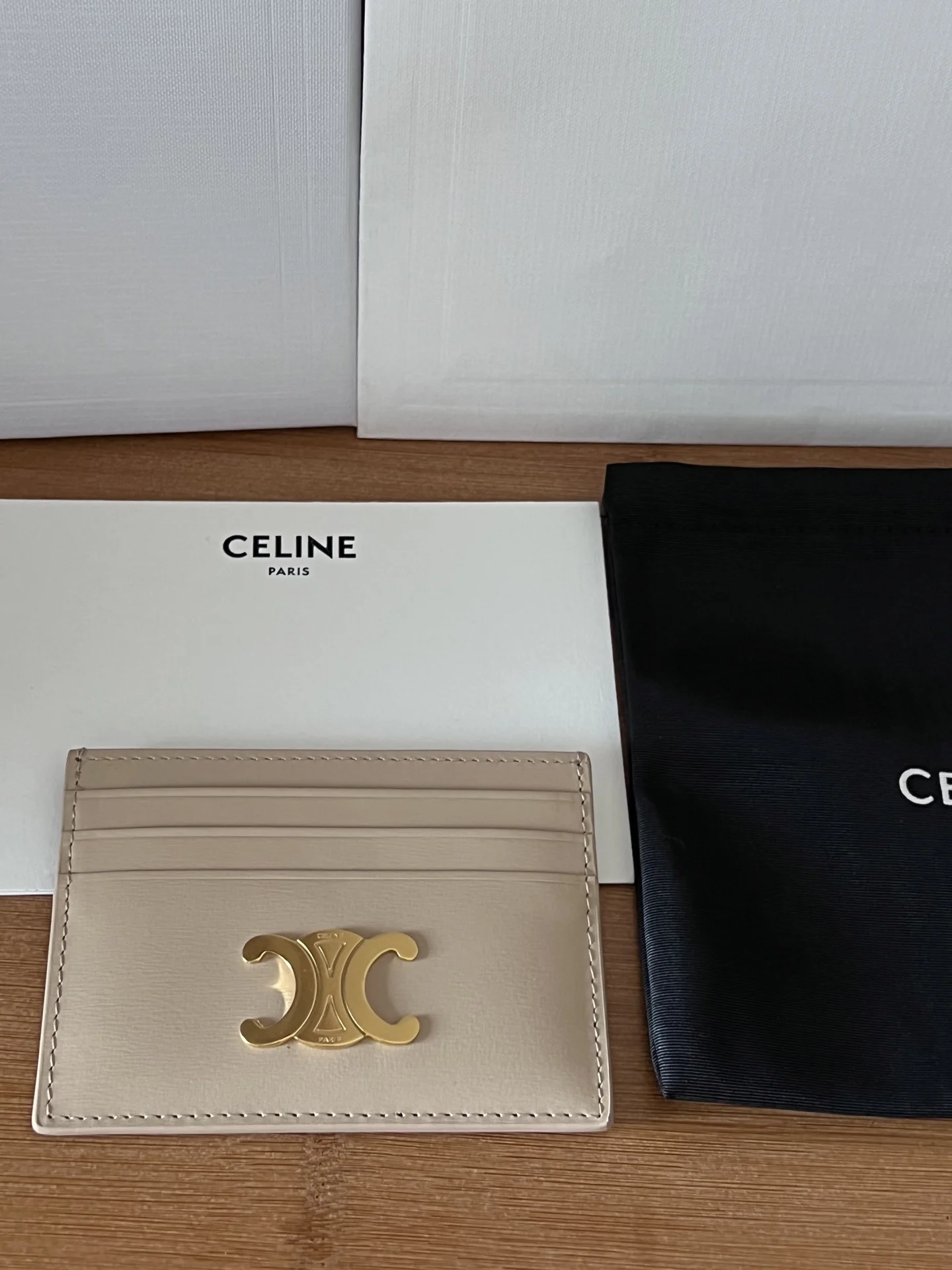 Celine 833 TRIOMPHE calfskin card holder