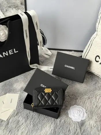 A80602 BOY Diamond Quilted Coin Purse Replica Chanel wallets
