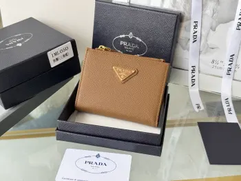 1ML050 Saffiano Leather Bifold Wallet Replica Prada wallets