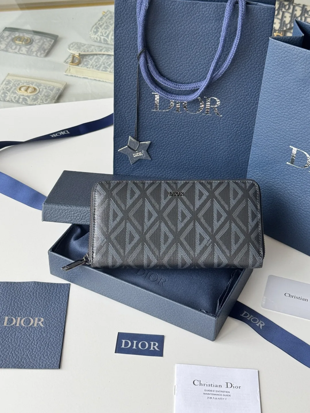 Dior 2ESBC252YSE-315 Long Zipper Wallet