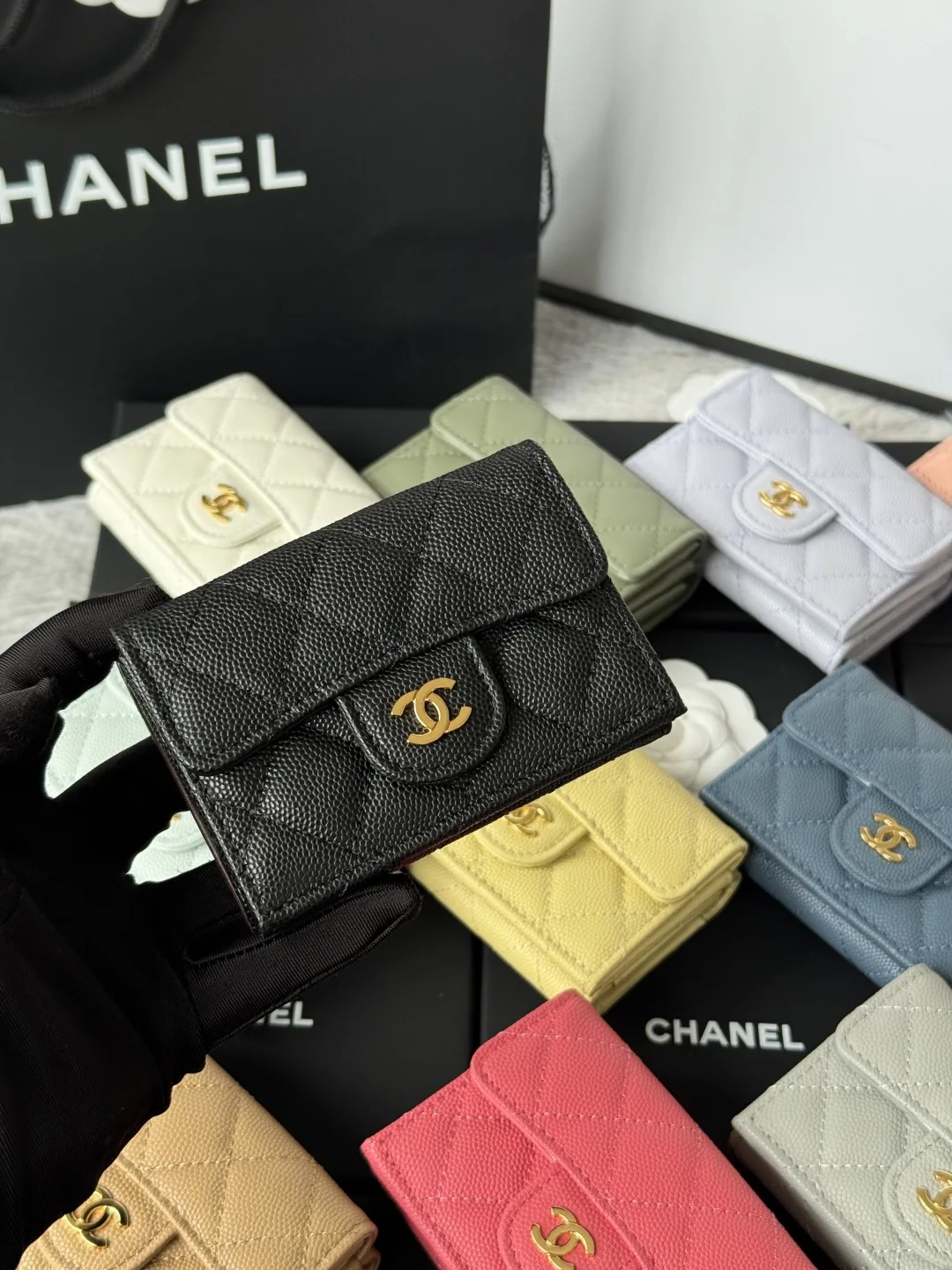 Chanel AP0230 Trifold Wallet Card Holder