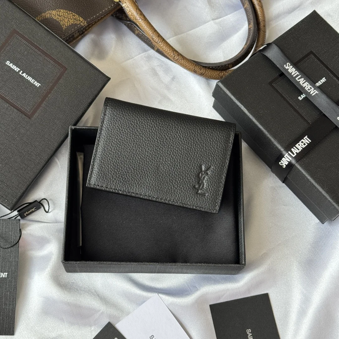SAINT LAURENT 693492 2025 Fall Winter New Collection Card Holder Wallet
