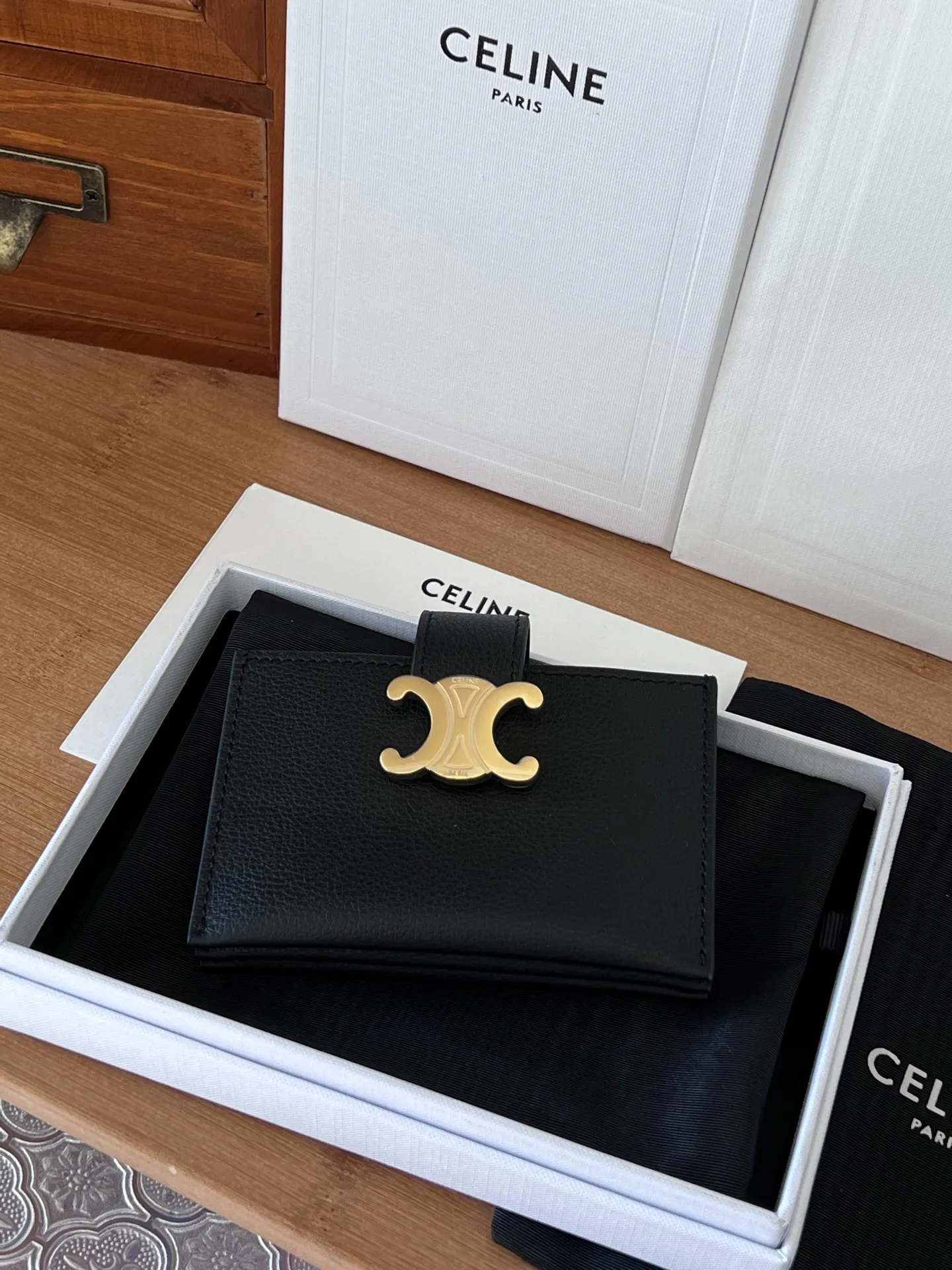 Celine 10N843 ACCORDEON Cardholder Wallet