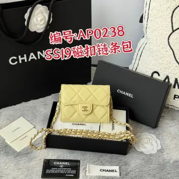 0238 SS19 Magnetic Snap Chain Bag Small Chanel Chain Bag Replica Chanel wallets