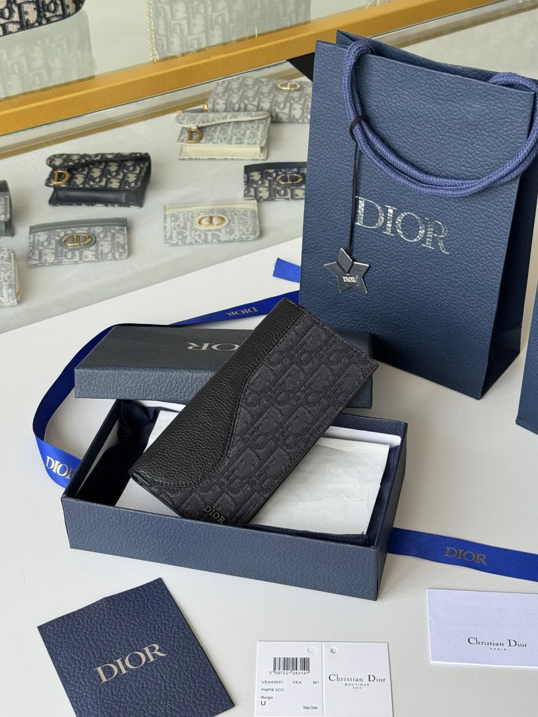 Dior 2ADBC330YKS_H27E Saddle Vertical Long Wallet Dior 2ADBC330YKS_H27E Saddle Vertical Long Wallet