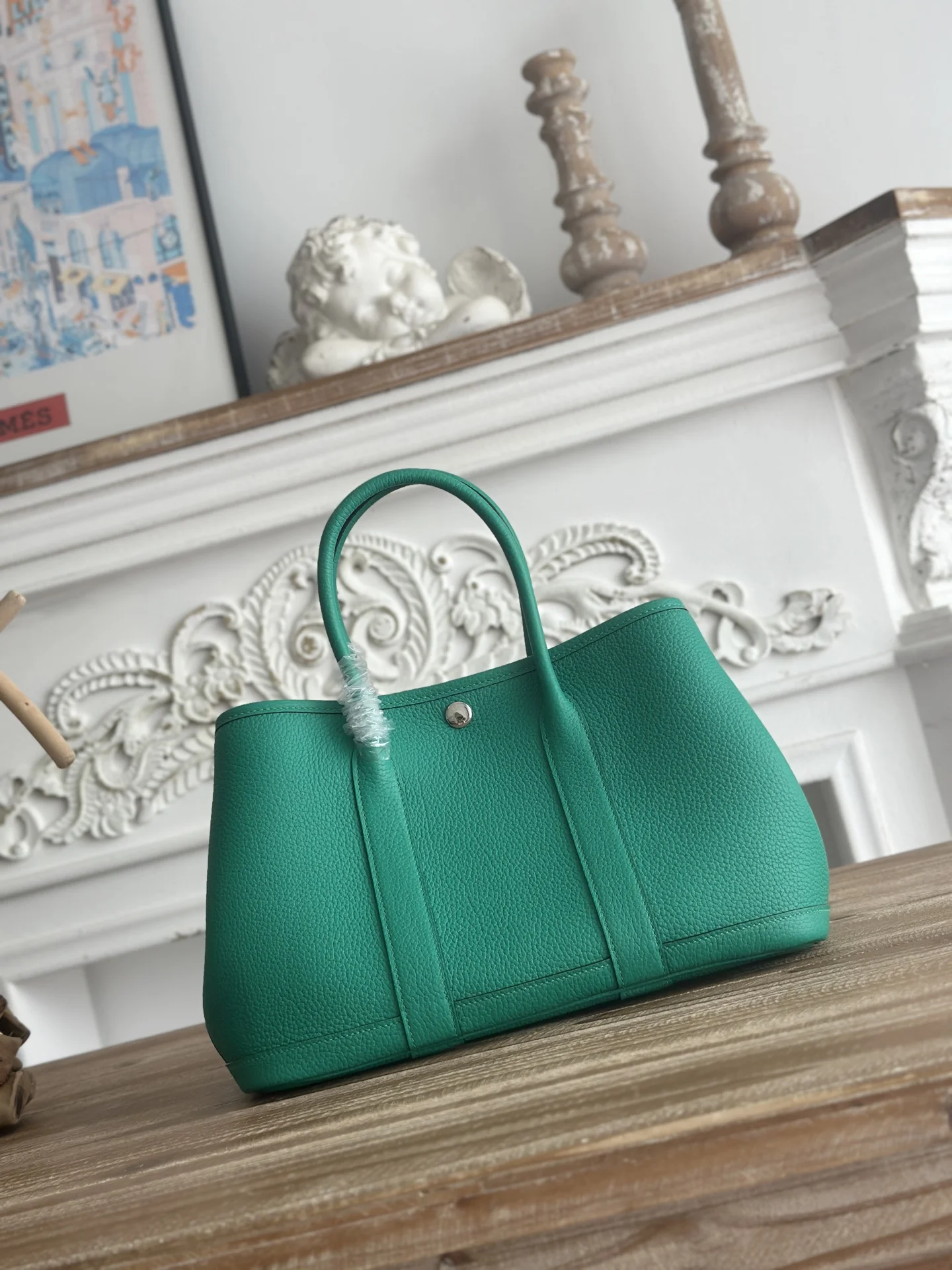 Hermes Garden Party handbag in Ntogo leather for women