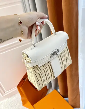 Kelly Picnic 20cm Handbag Replica Hermes womens bags
