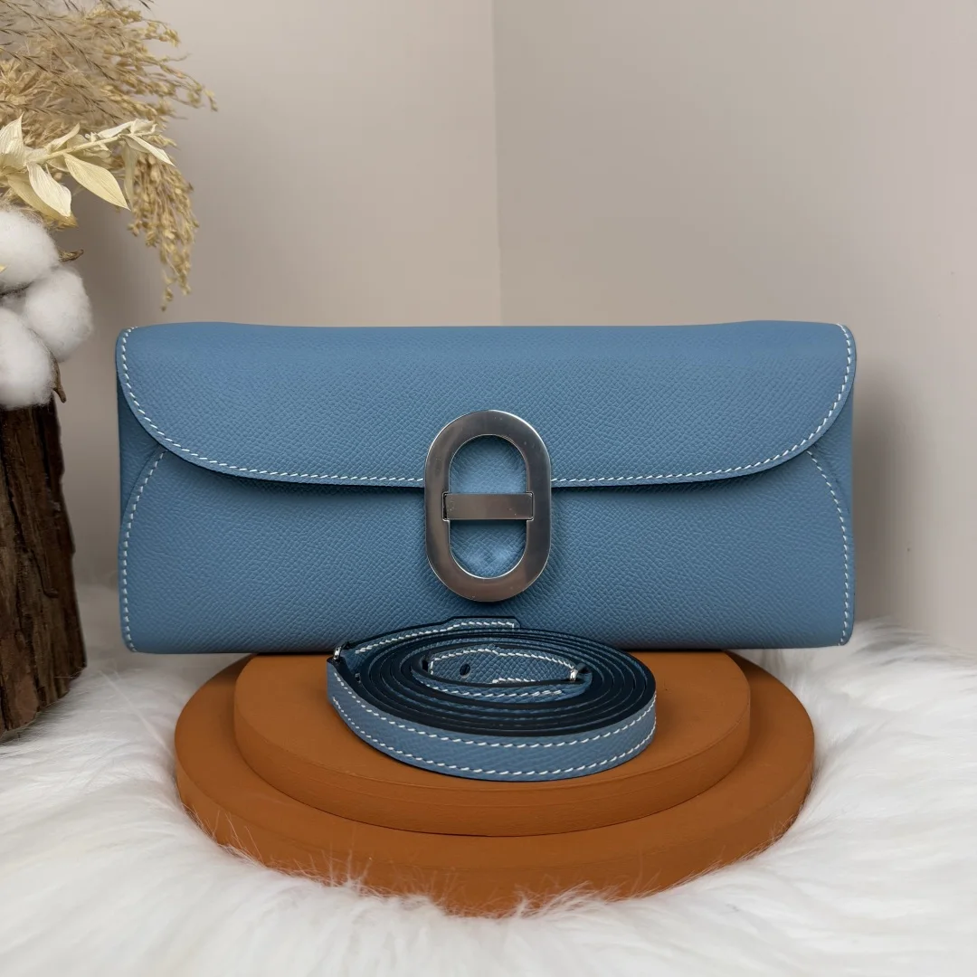 Hermes Chained Andre Pig Nose Crossbody Bag to go 24cm Epsom M4 Gris Pale Hermes Chained Andre Pig Nose Crossbody Bag to go 24cm Epsom M4 Gris Pale