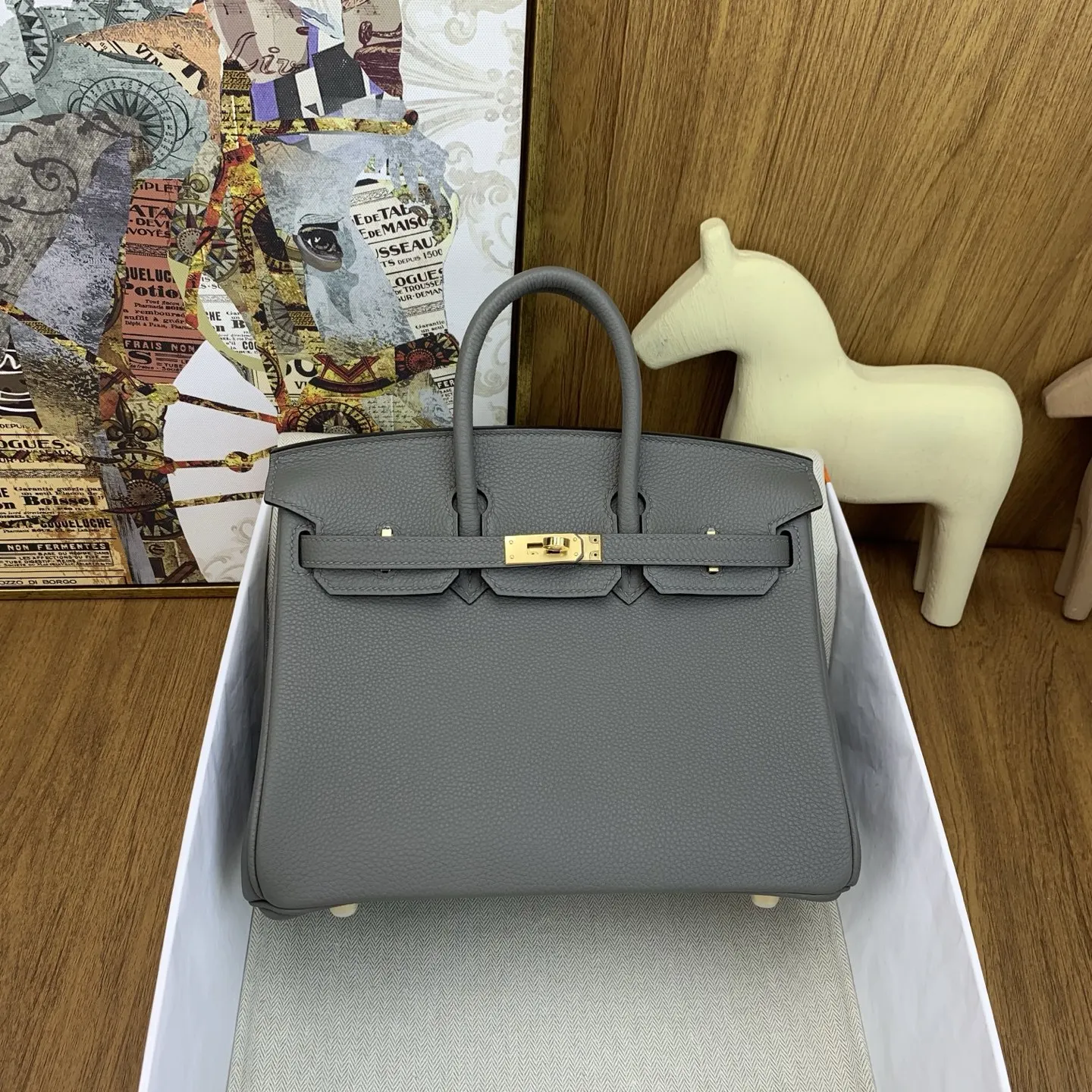 Hermes Birkin 25cm Togo Classic Handbag