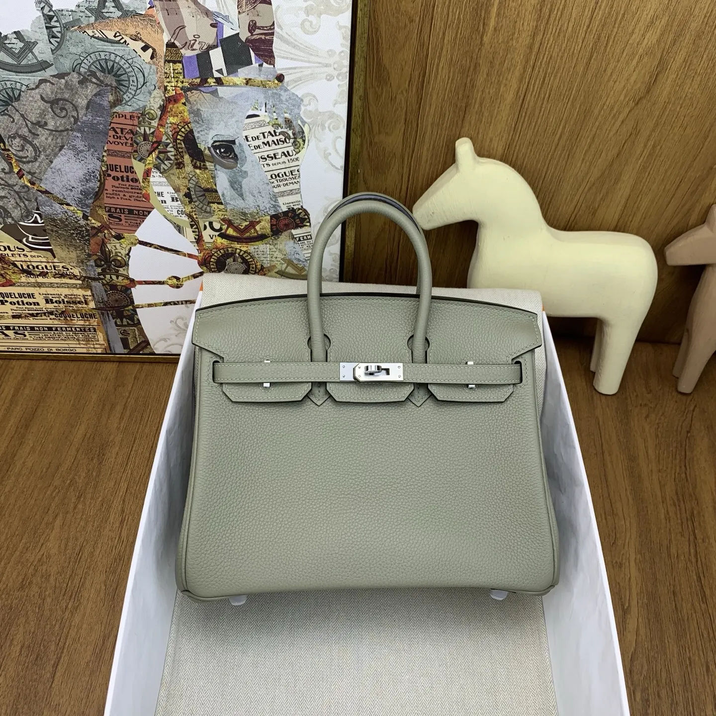Hermes Birkin 25cm Togo Classic Handbag