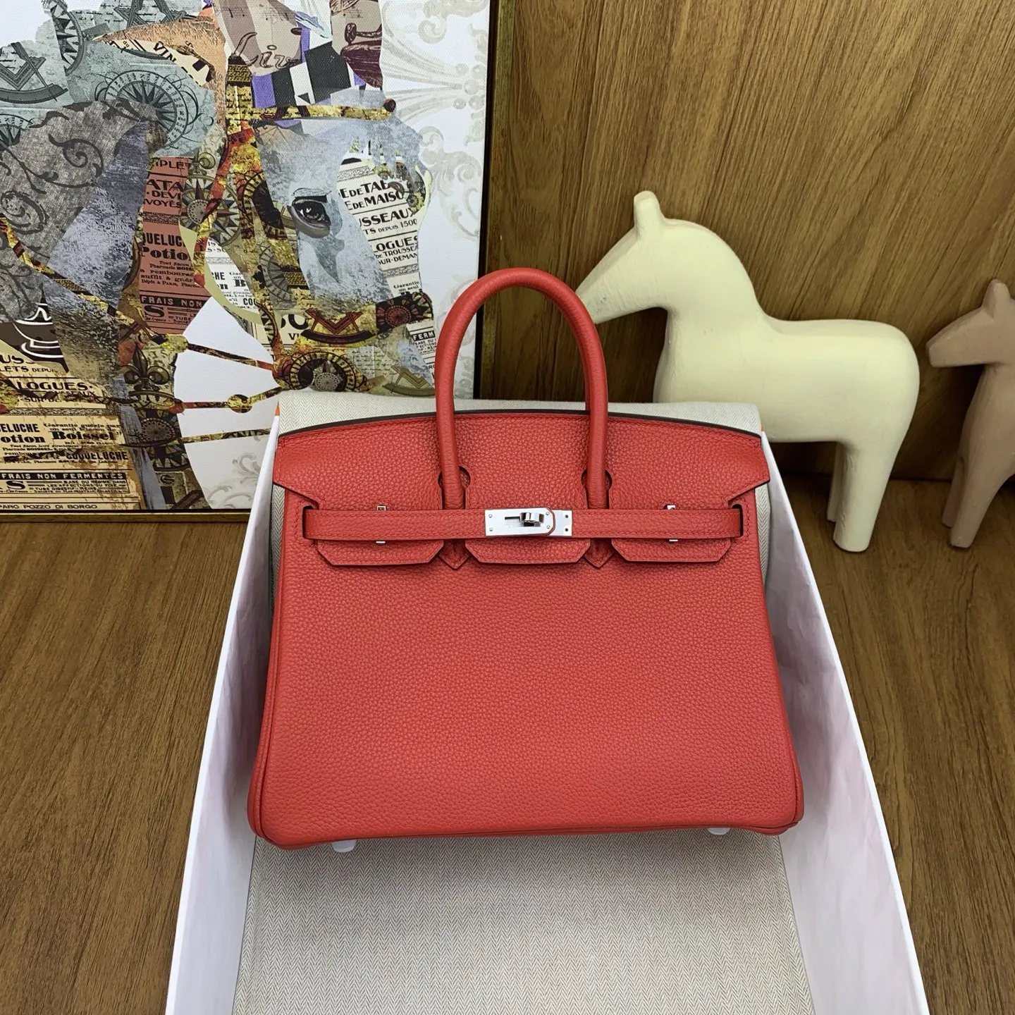 Hermes Birkin 25cm Togo Classic Handbag