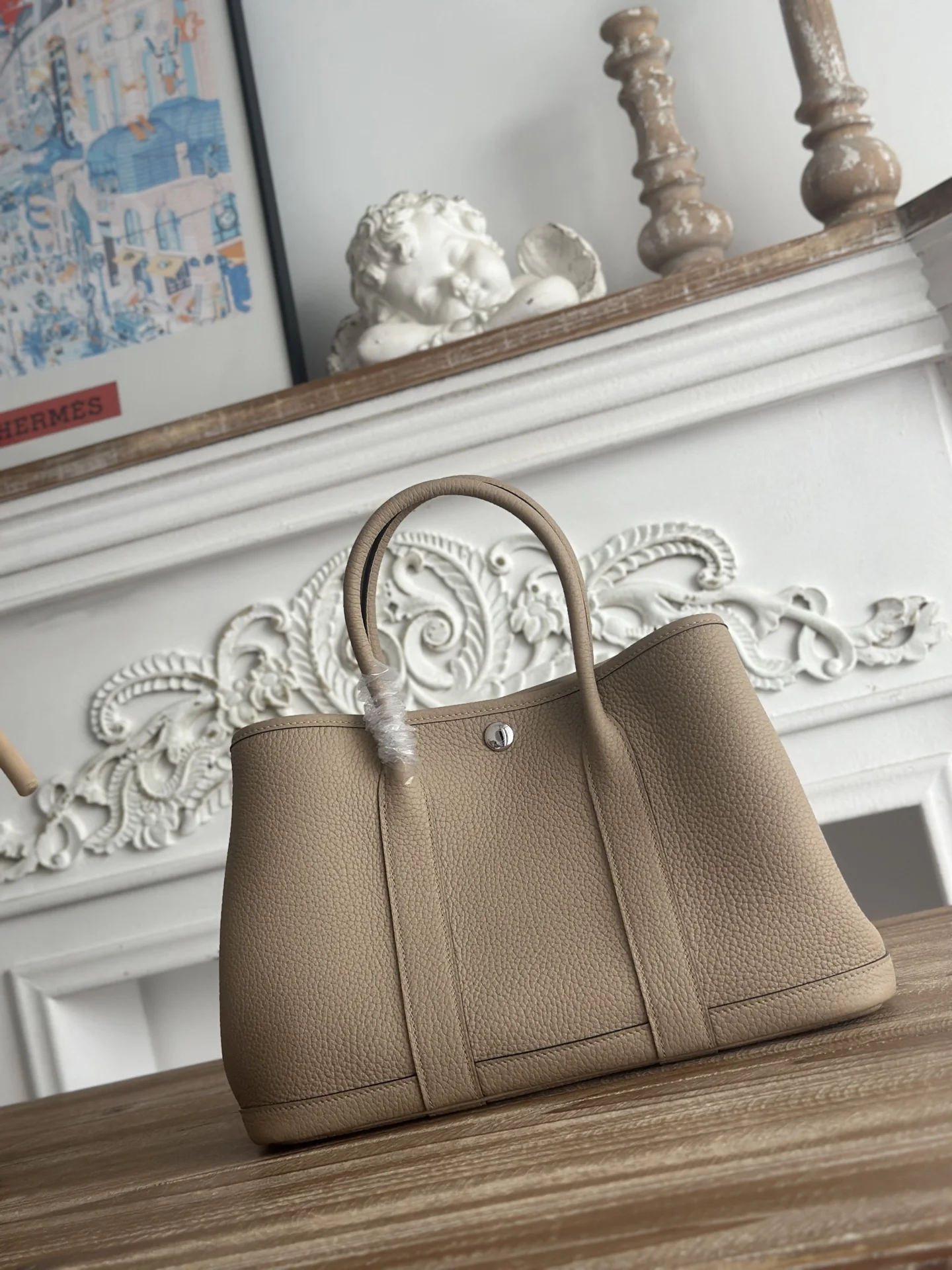 Hermes Garden Party handbag in Ntogo leather for women