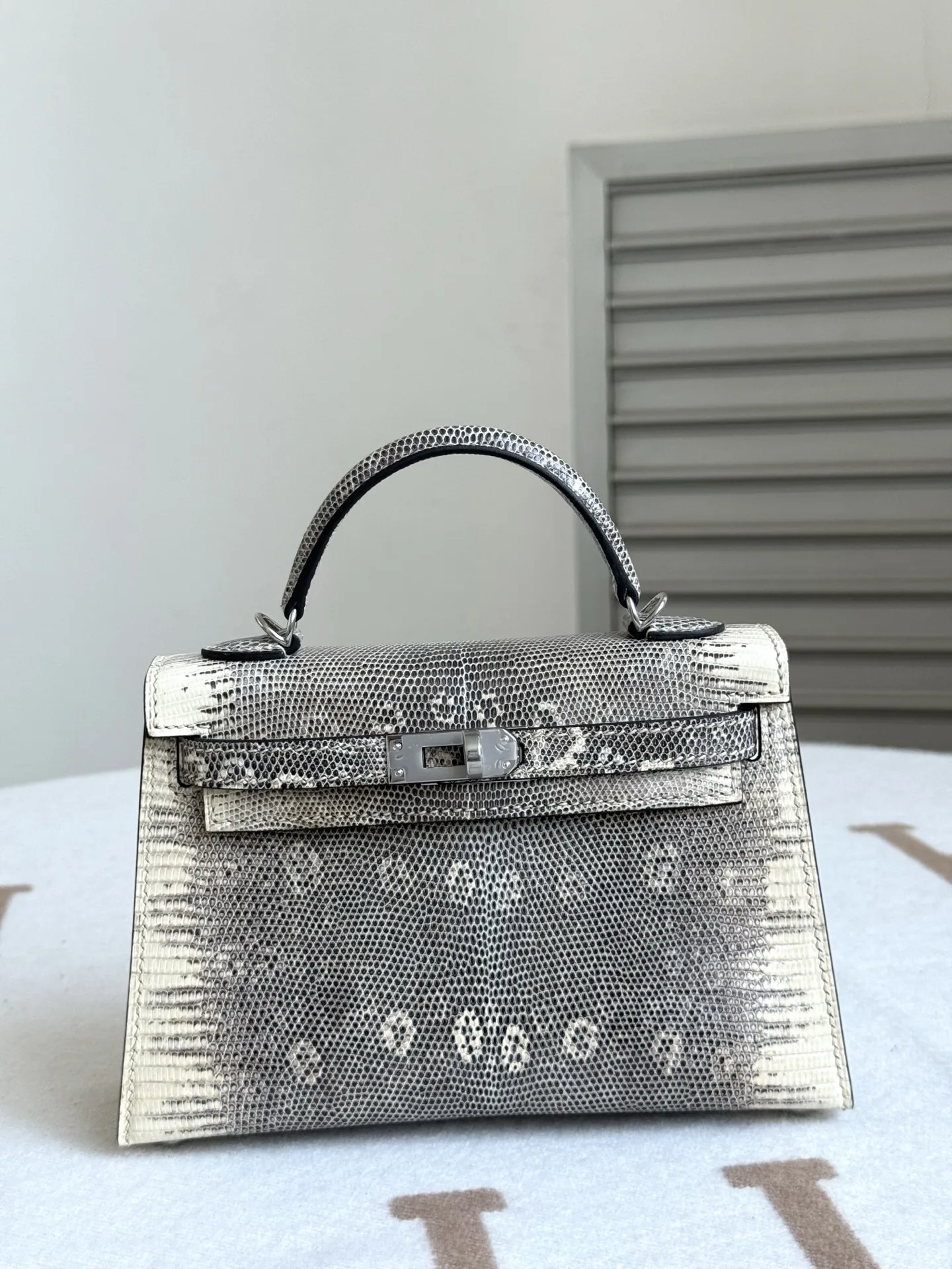 Hermes Kelly II 19cm Imported Original Lizard Leather Ladies Handbag