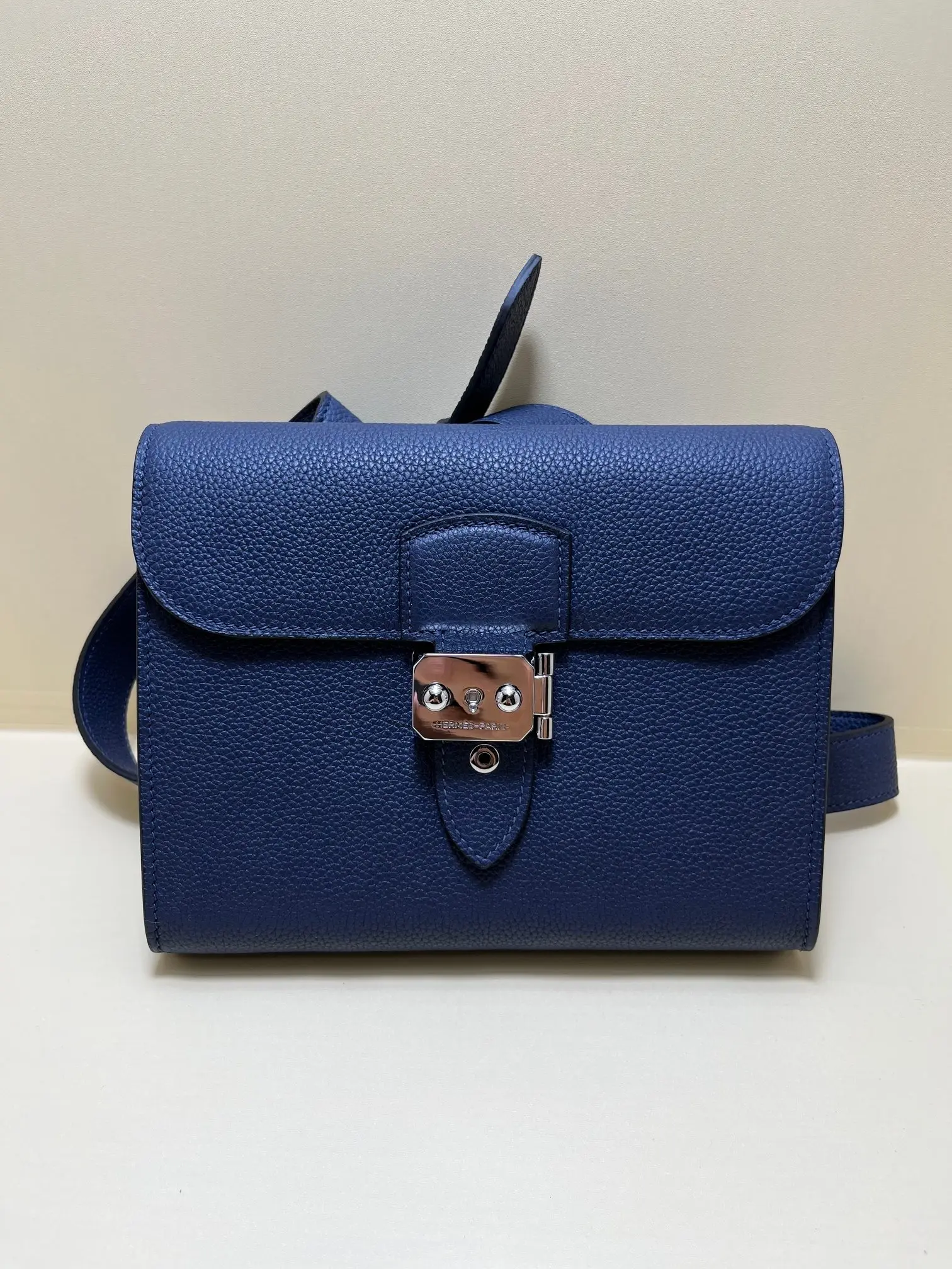 Hermes Sac a Depeches Portfolio Crossbody Bag with Combination Lock 21cm