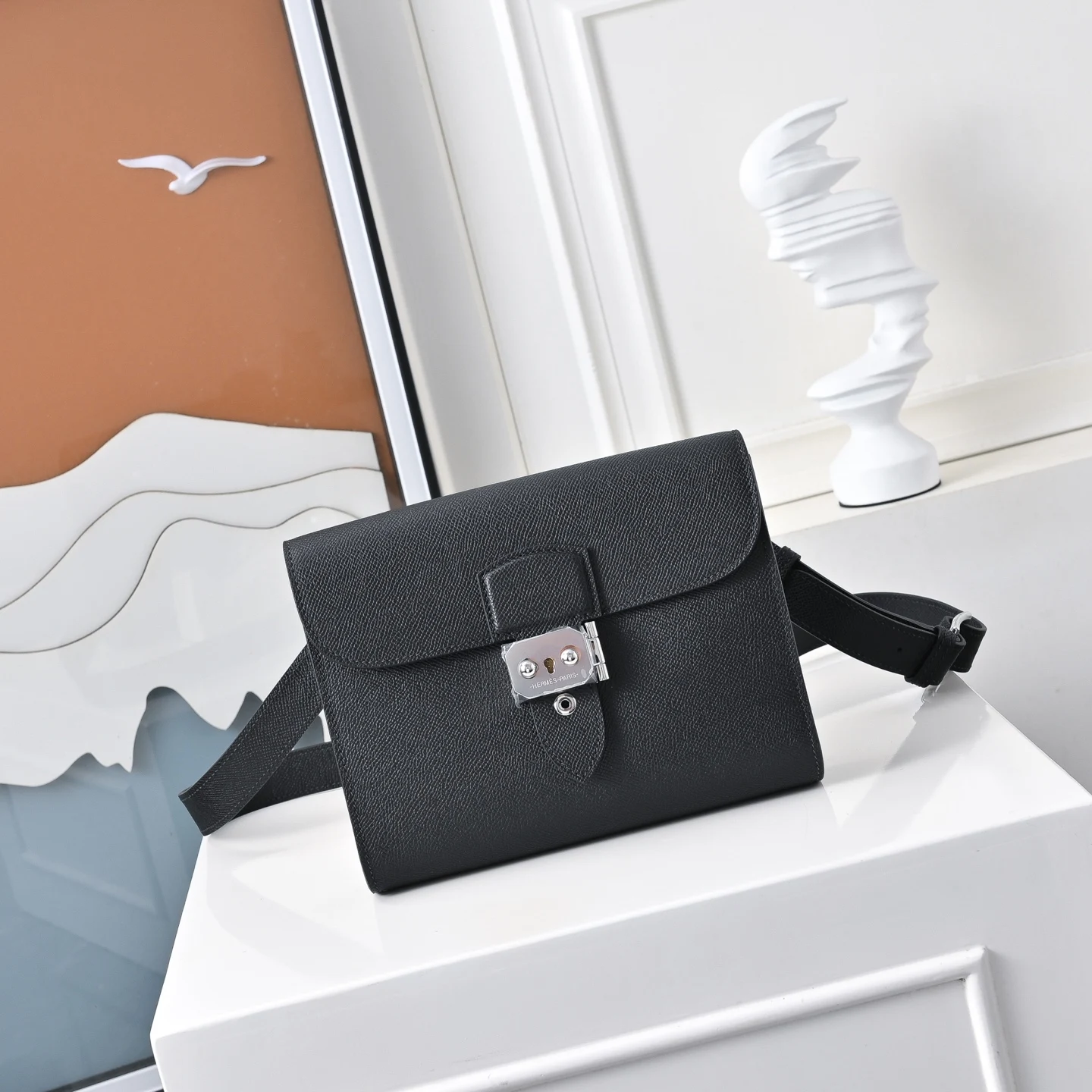 Hermes Sac a depeches 21 colorblock handbag, men s and women s crossbody bag Hermes Sac a depeches 21 colorblock handbag, men s and women s crossbody bag