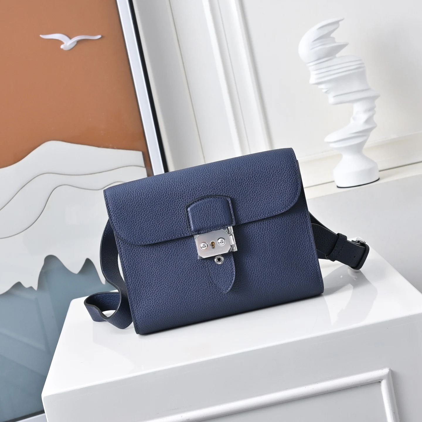 Hermes Sac a depeches 21 Colorblock Handbag, Unisex Crossbody Bag Hermes Sac a depeches 21 Colorblock Handbag, Unisex Crossbody Bag