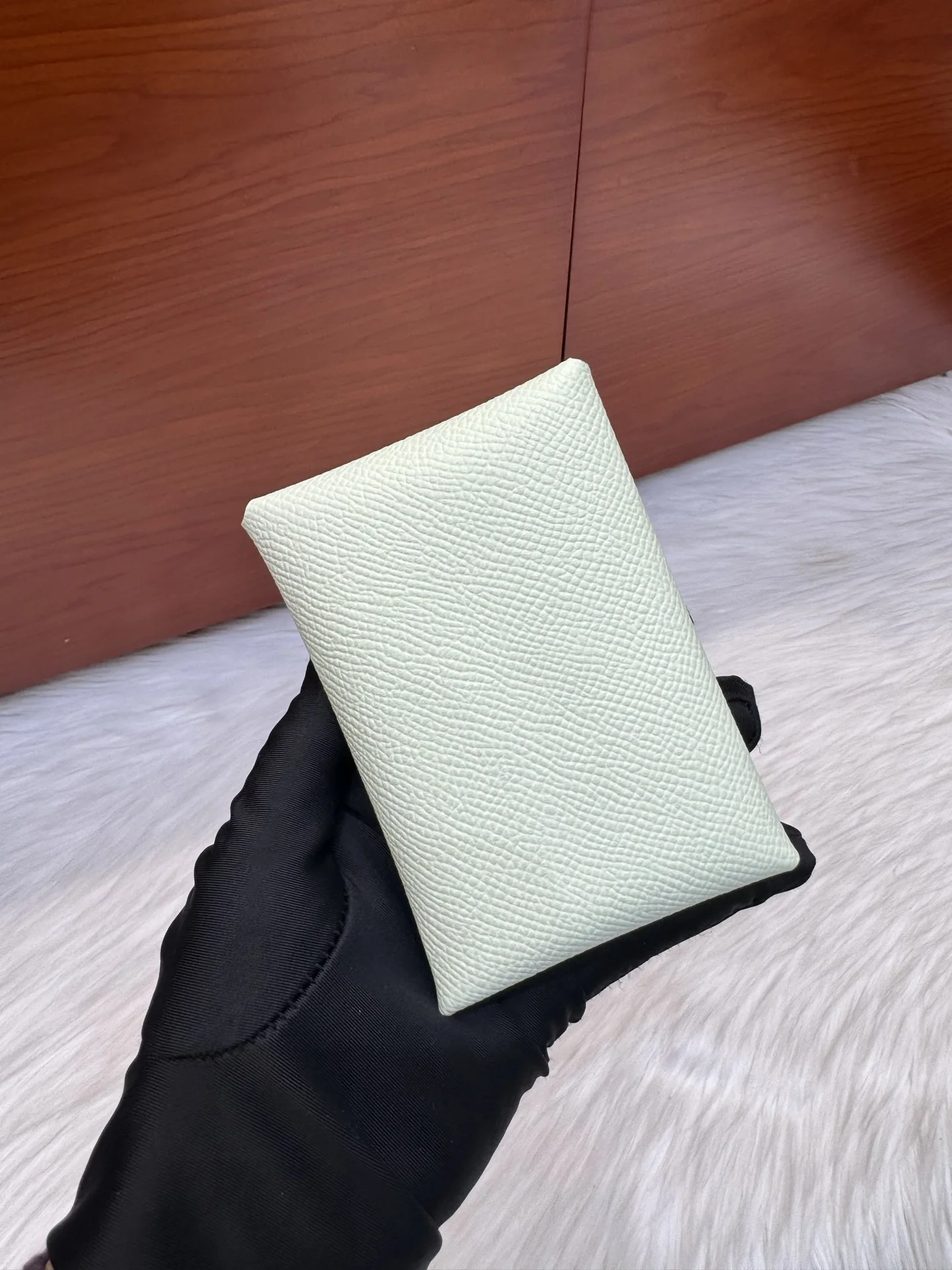 Hermes Calvi Duo card holder Epsom coin purse