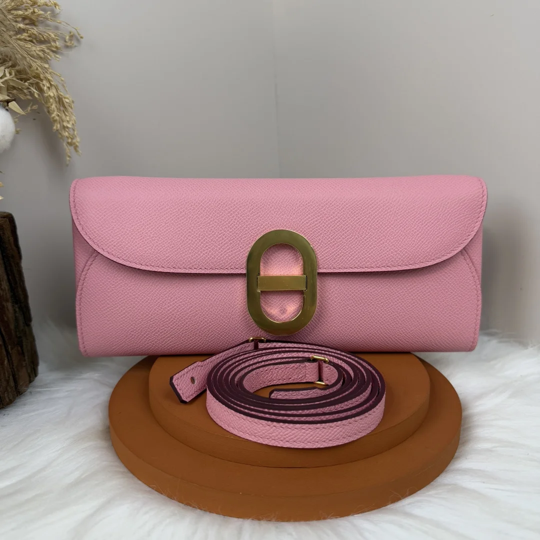 Hermes Chained Andre Pig Nose Crossbody Bag to go 24cm Epsom M4 Gris Pale Hermes Chained Andre Pig Nose Crossbody Bag to go 24cm Epsom M4 Gris Pale