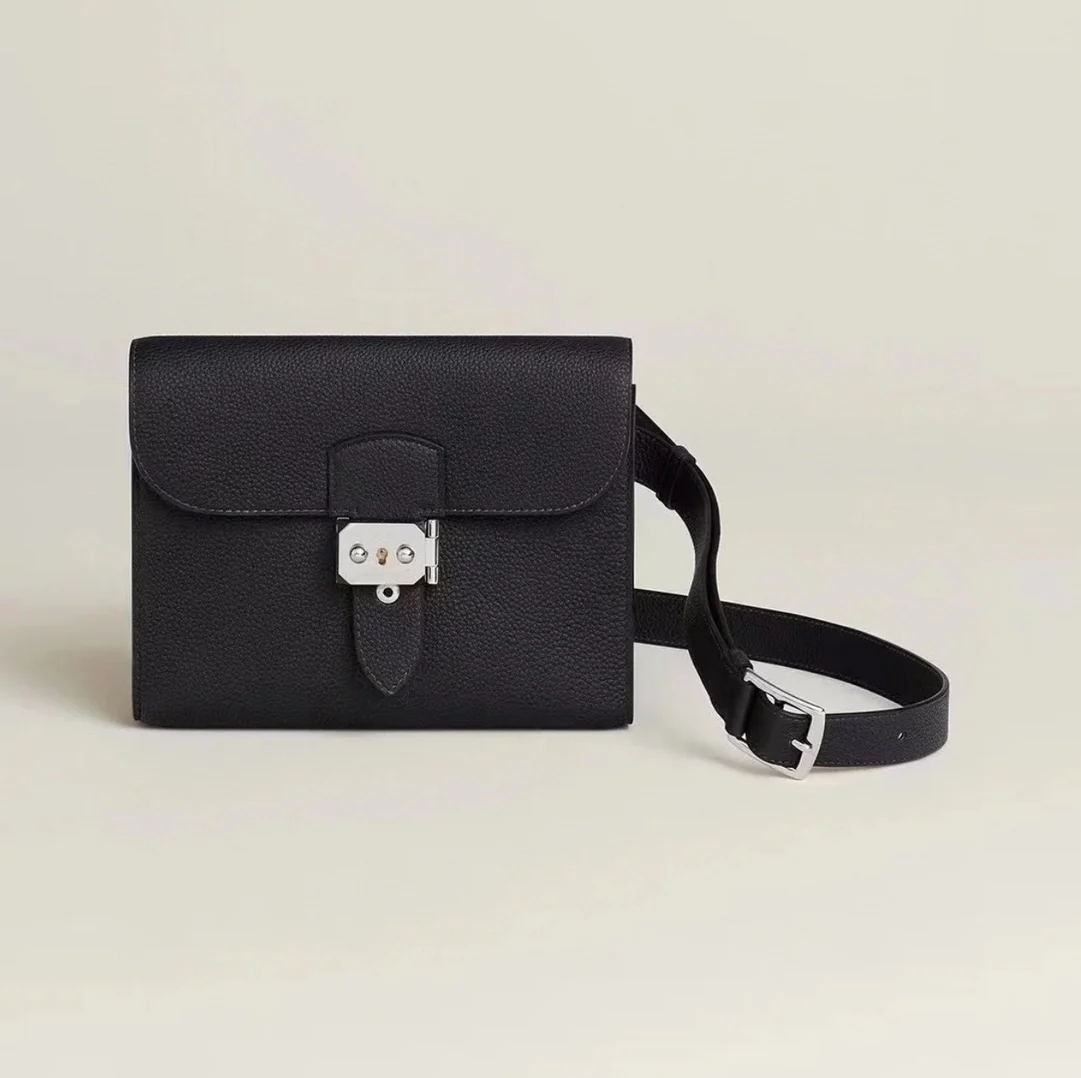 Hermes Sac a Depeches Portfolio Crossbody Bag with Combination Lock 21cm