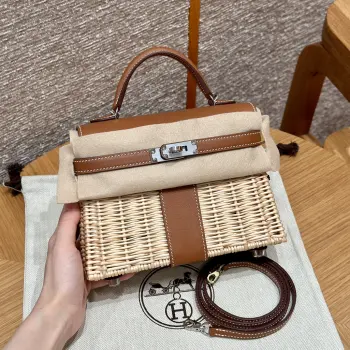 Kelly Picnic 20cm Handbag Replica Hermes womens bags