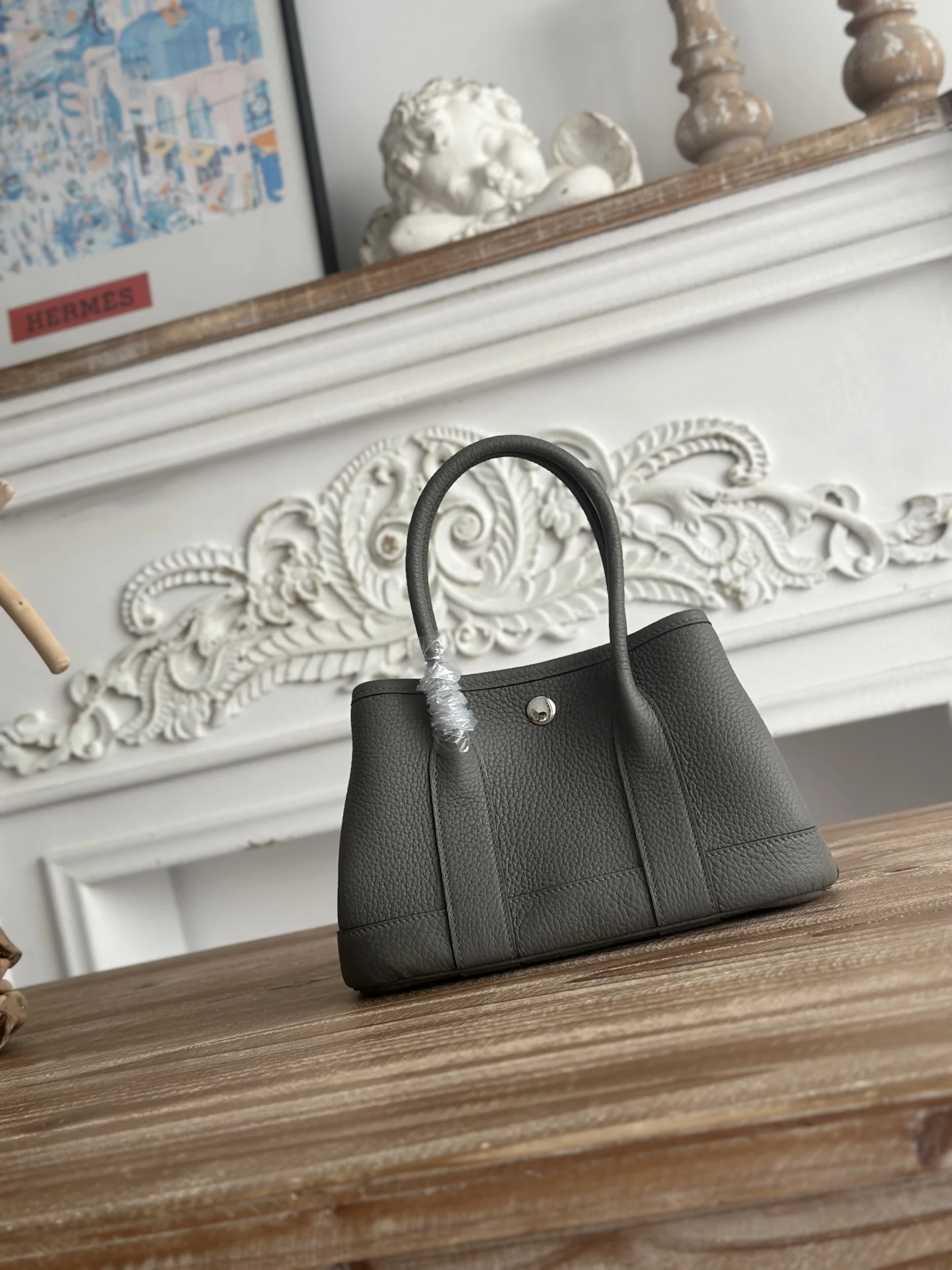 Hermes Garden Party Mini Ntogo Leather Handbag