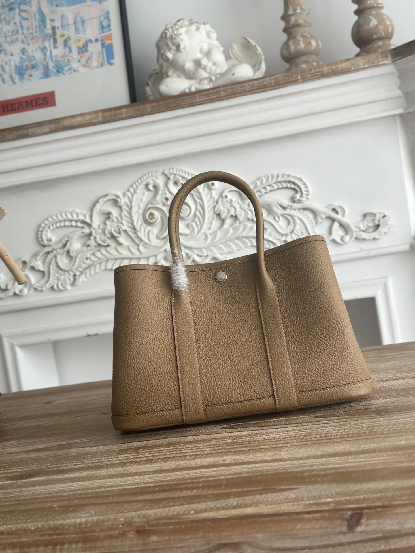 Hermes Garden Party handbag in Ntogo leather for women