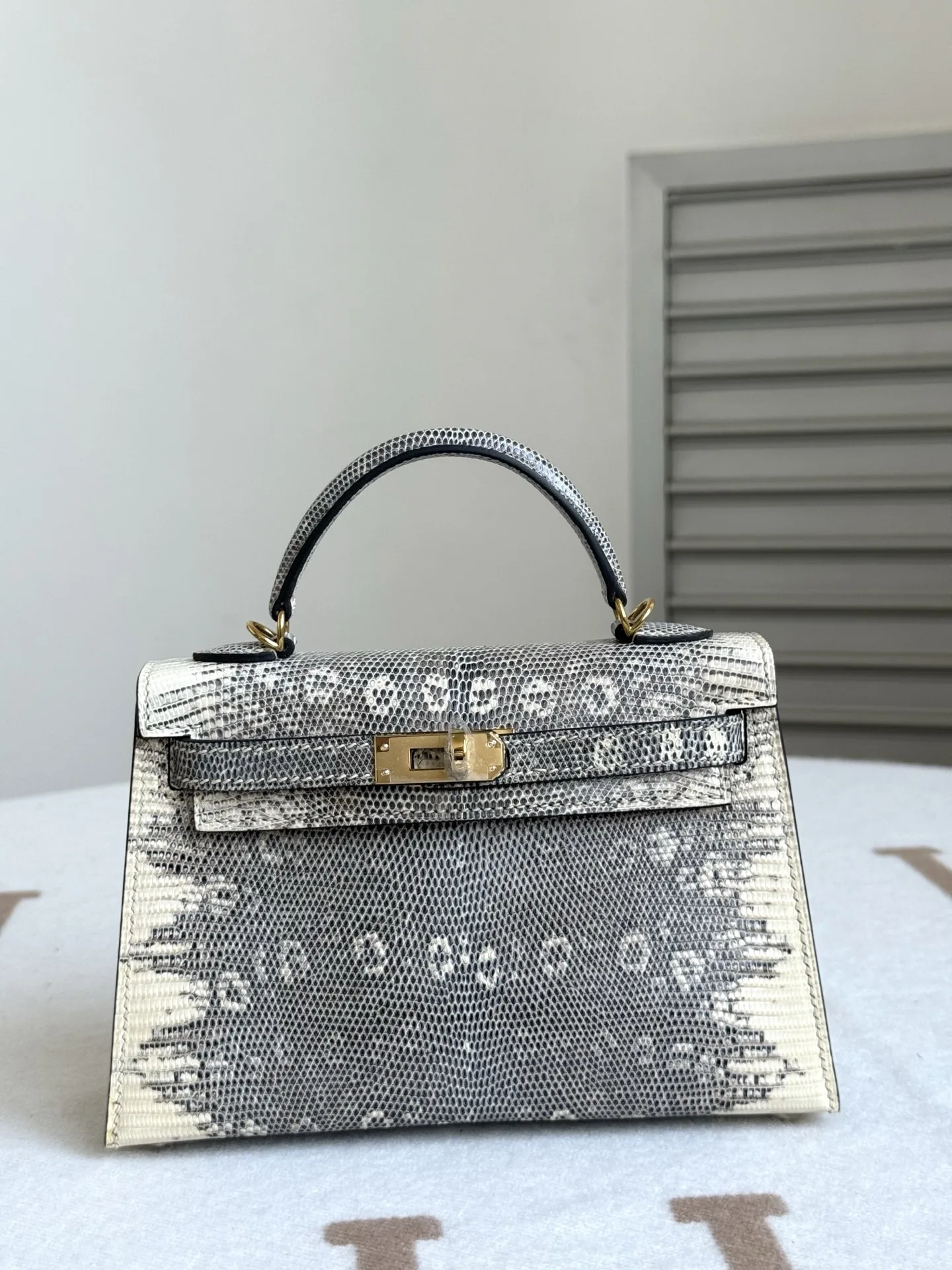 Hermes Kelly II 19cm Imported Original Lizard Leather Ladies Handbag