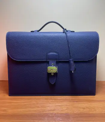 Sac a Depeches Combination Lock Men s Briefcase Laptop Bag Replica Hermes mens bags
