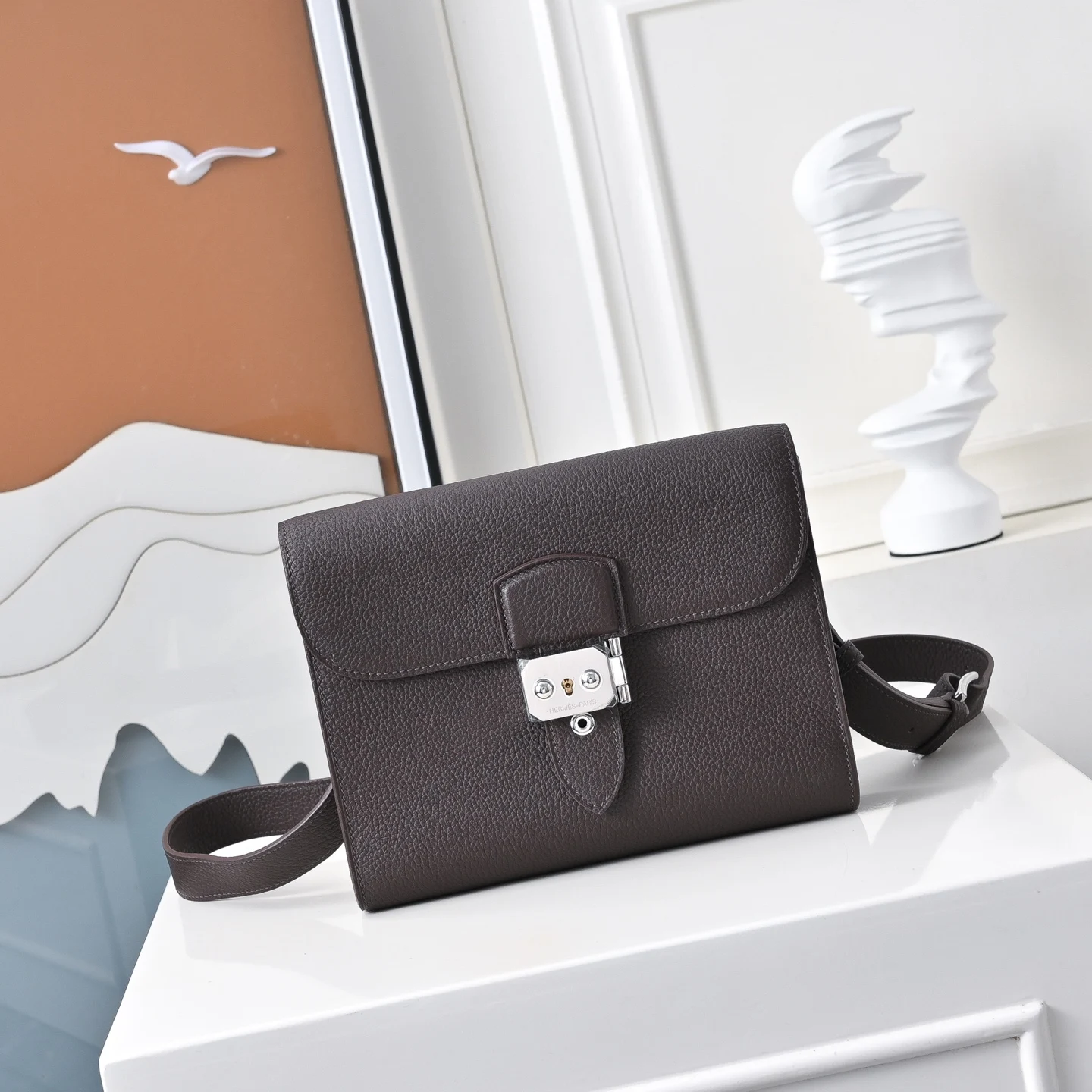 Hermes Sac a depeches 21 Colorblock Handbag, Men s and Women s Crossbody Bag Hermes Sac a depeches 21 Colorblock Handbag, Men s and Women s Crossbody Bag