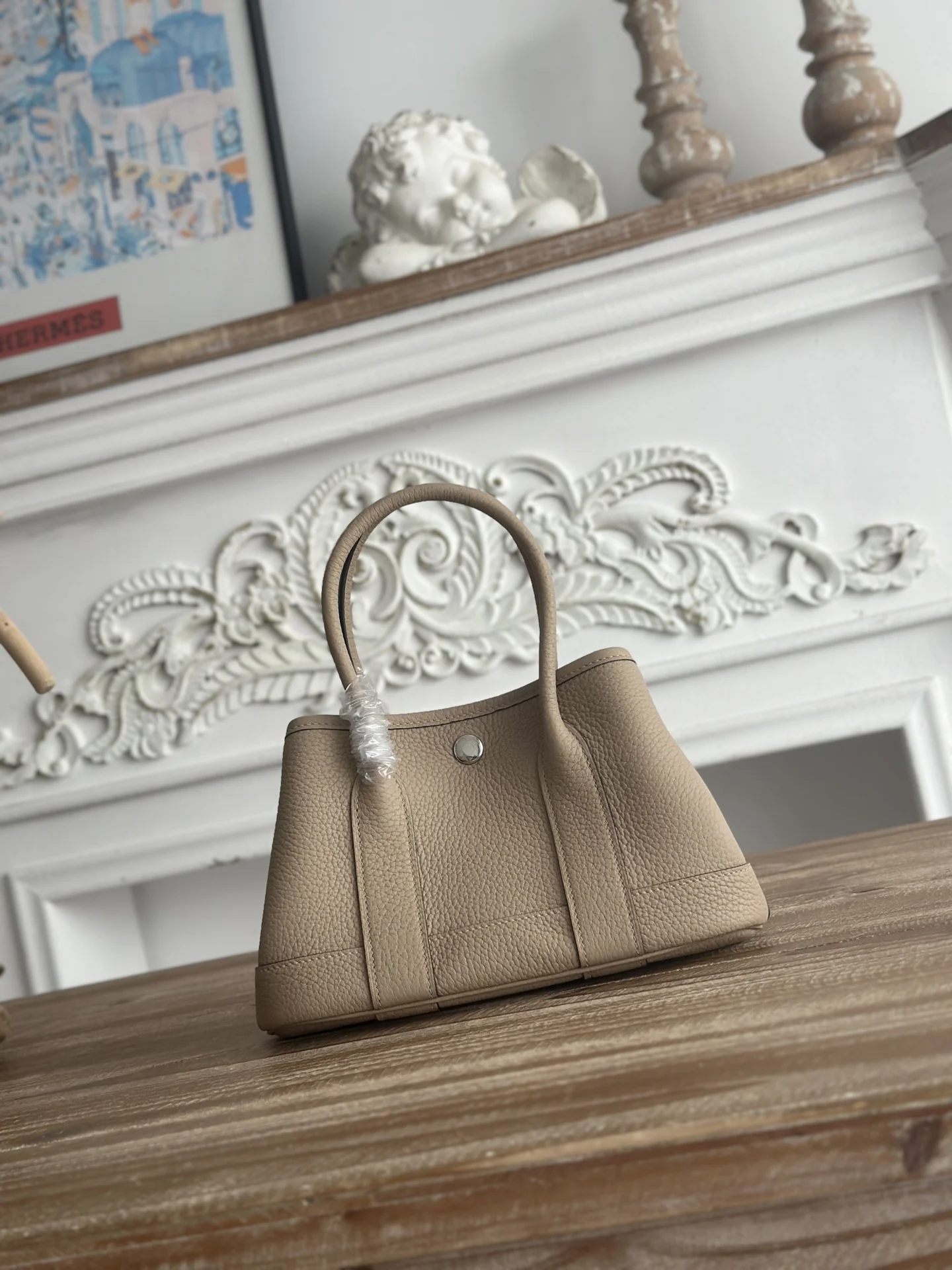 Hermes Garden Party Mini Ntogo Leather Handbag
