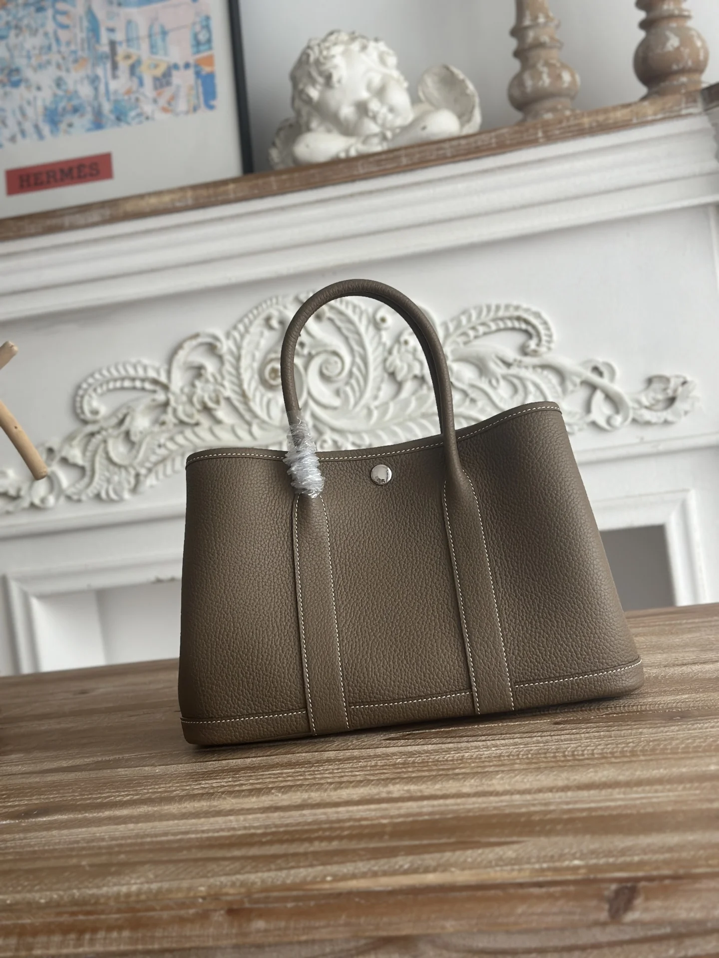 Hermes Garden Party handbag in Ntogo leather for women