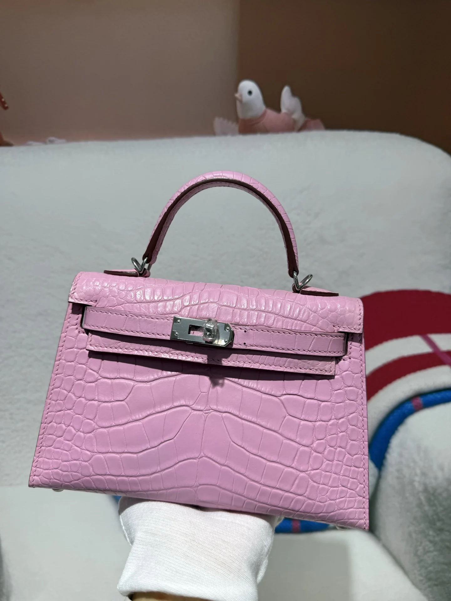Hermes Kelly II 19cm Imported American Alligator Matte Leather Ladies Handbag Hermes Kelly II 19cm Imported American Alligator Matte Leather Ladies Handbag