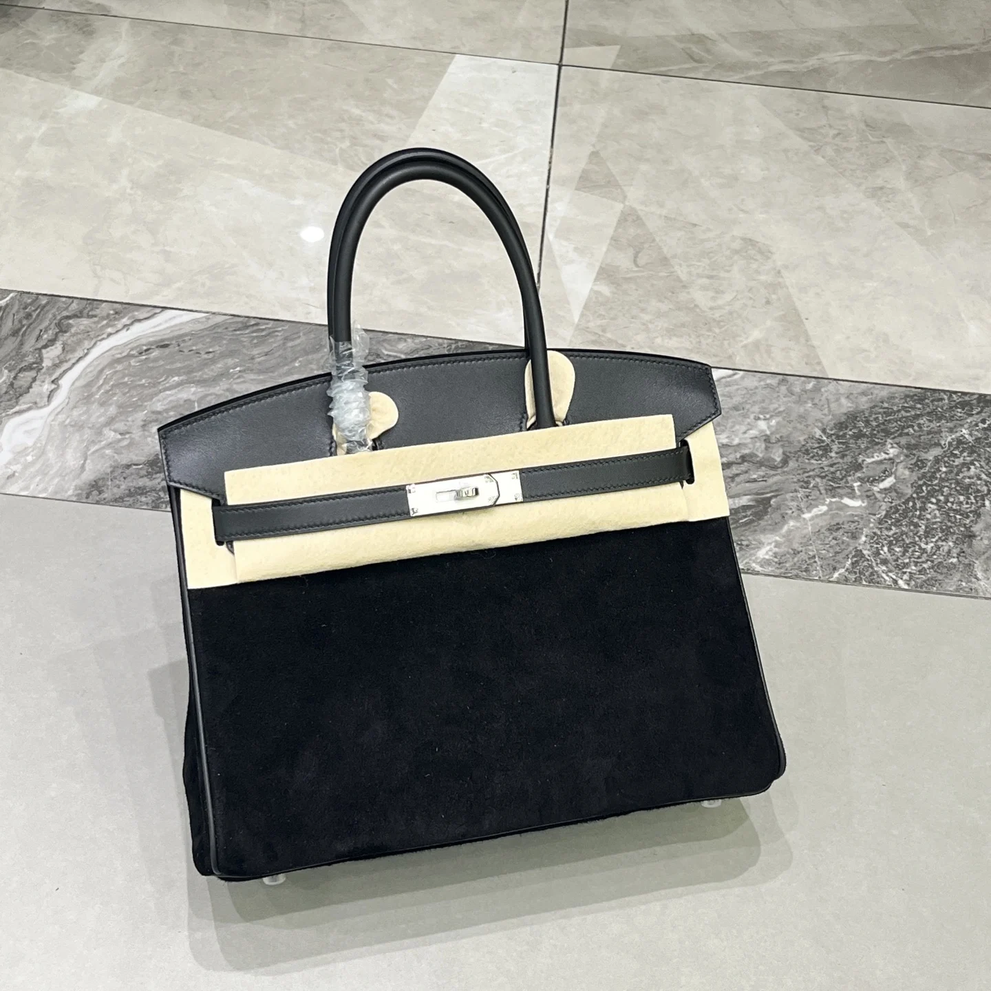 Hermes Birkin 30 Swift Suede Women s Handbag Hermes Birkin 30 Swift Suede Women s Handbag