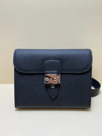 Sac a Depeches Lock Envelope Crossbody Bag 21cm Replica Hermes mens bags