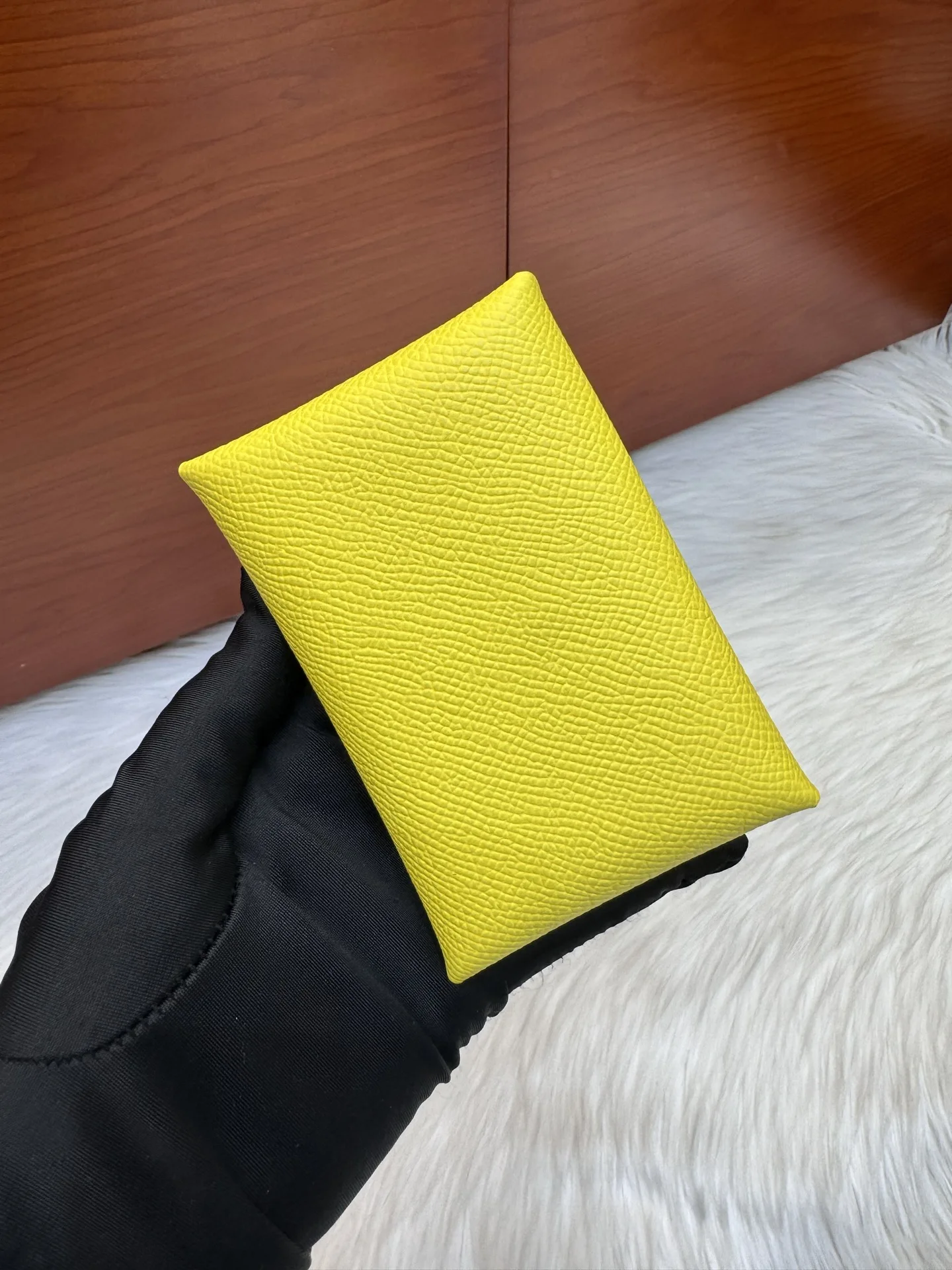 Hermes Calvi Duo card holder Epsom coin purse