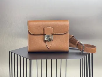 Sac a Depeches Lock Envelope Crossbody Bag 21cm Replica Hermes mens bags