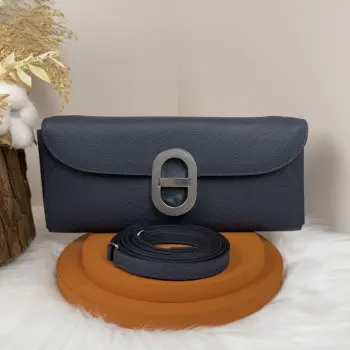 Chaine d Ancre Pig Nose to go 24cm Epsom CK89 Black Clutch Bag Crossbody Bag Replica Hermes clutches