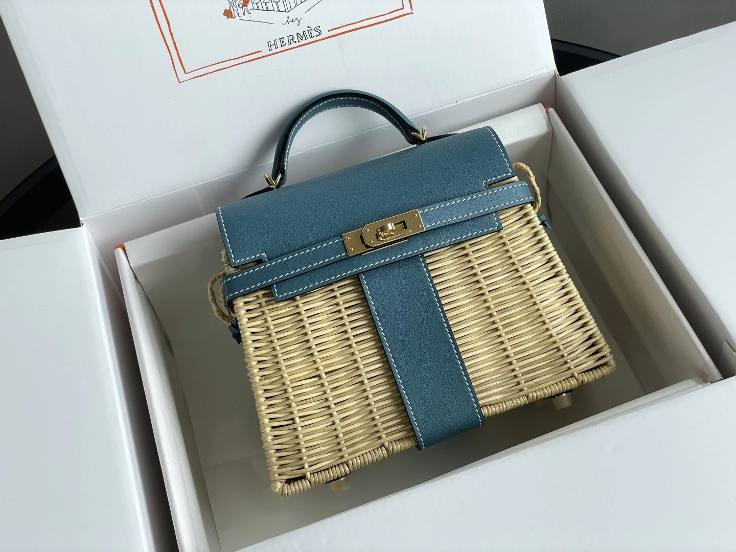 Hermes Kelly Picnic 20cm Handbag