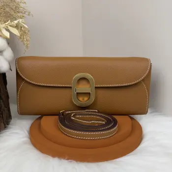 Chaine d Ancre Pig Nose to go 24cm Epsom CK89 Black Clutch Bag Crossbody Bag Replica Hermes clutches