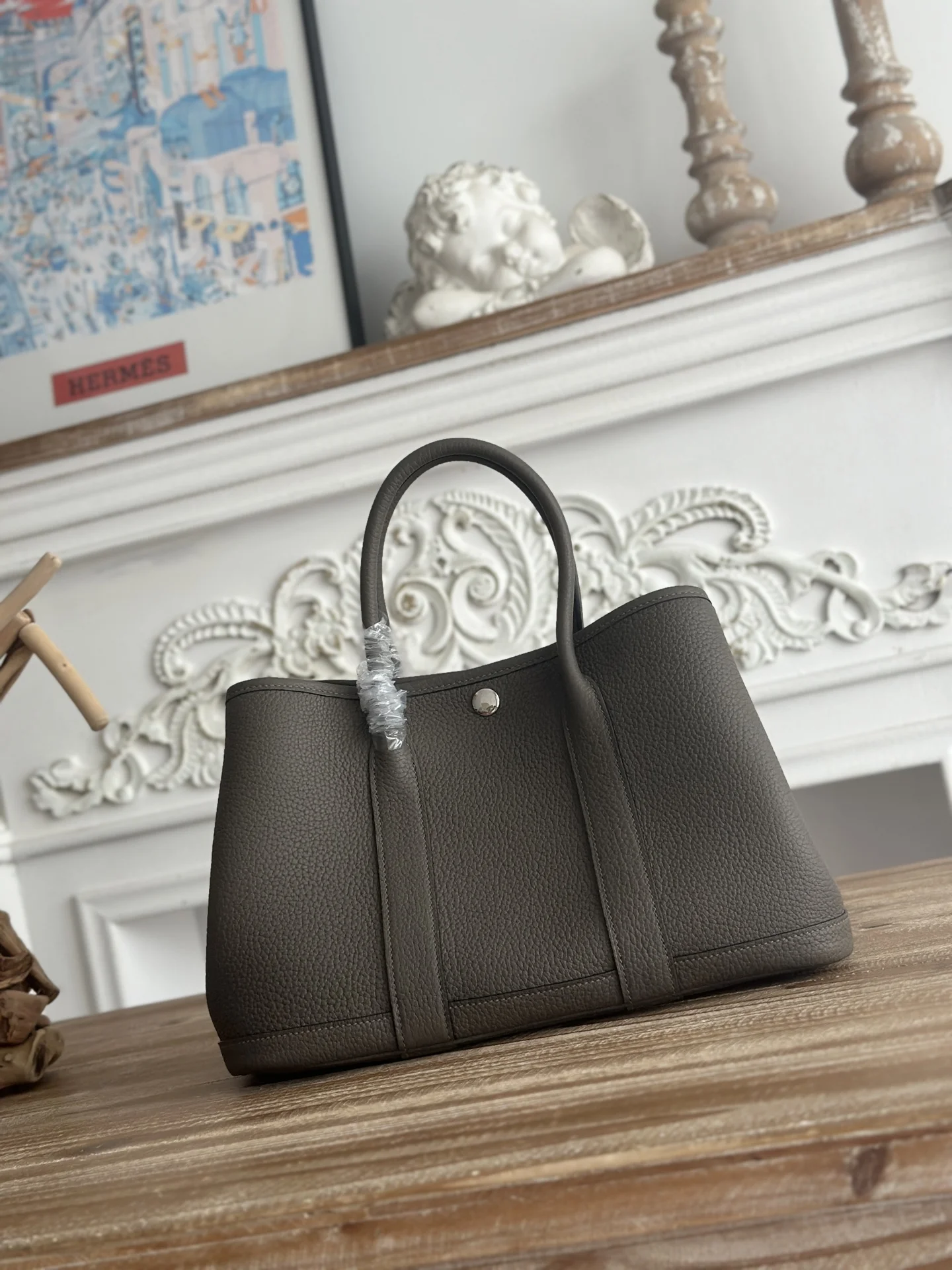 Hermes Garden Party handbag in Ntogo leather for women