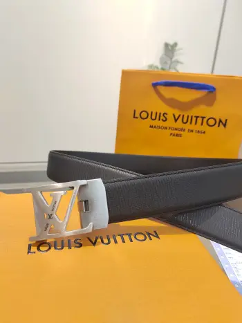 35mm width men s automatic leather belt, automatic smooth buckle belt Replica Louis Vuitton Mens Belts