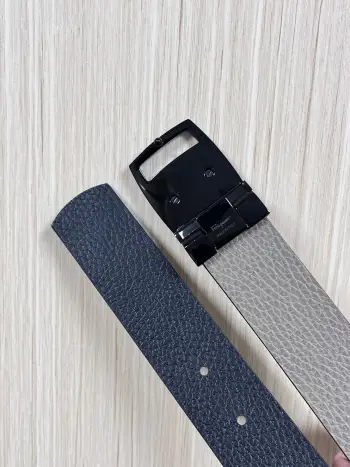 35MM Bespoke Men s Leather Belt Replica Ferragamo Mens Belts