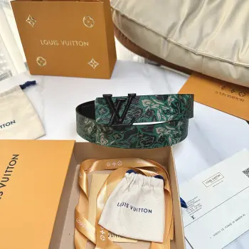 40mm wide reversible men s leather belt Replica Louis Vuitton Mens Belts